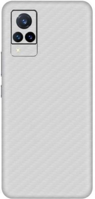 Vcare GadGets Fiber Carbon White vivo V21 5G Mobile Skin(Fiber Carbon White)