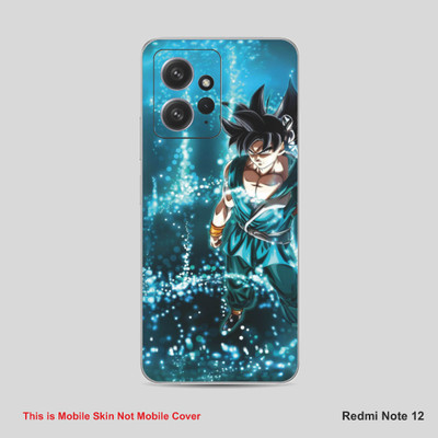 VYBE The Smart Choice Redmi Note 12 Goku Mobile Skin Mobile Skin(Dark Slate Blue A32)