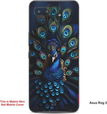 VYBE The Smart Choice Asus Rog 5 Peacock Embossed Mobile Skin(Chathams Blue 4)
