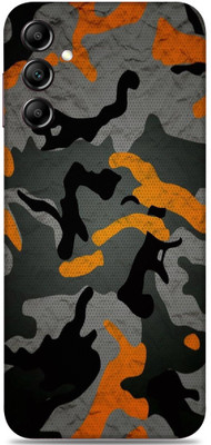 SkinoMania SAMSUNG Galaxy A14 5G Mobile Skin(Multicolor Camo_Orange)