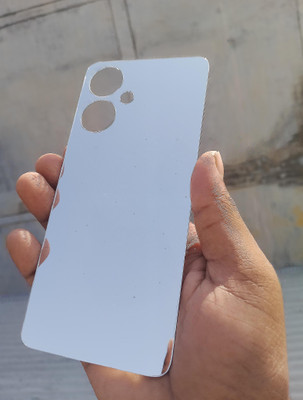 MOKPLZ POCO M6 5G SILVER MIRROR BACK PANNEL Mobile Skin(Silver)