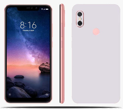 BugguSkin Mi Redmi Note 6 Pro, White Matte, Mi Redmi Note 6 Pro Mobile Skin(Ultra Super White Matte Skin With High Matte Finish)