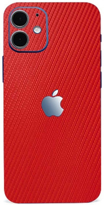 AsSkin Apple iPhone 12 Mini Mobile Skin(Red Carbon Fibre Matte Skin With High Matte Finish)