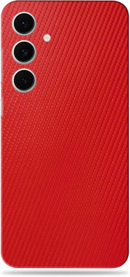 WeCre8 Skin's SAMSUNG Galaxy S24 FE 5G Premium Vinyl Mobile Skin (Multicolor) Mobile Skin(red carbon fiber)