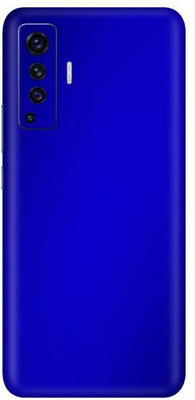Vcare GadGets Vivo X50 Mobile Skin(Metallic Blue Shining)