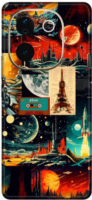 wrap craft VIVO T3 PRO 5G Premium SUPERVinyl BACK Mobile Skin(Multicolor)