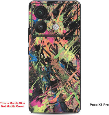 VYBE The Smart Choice Poco X6 Pro Abstract Embossed Mobile Skin(Ball Blue 1)