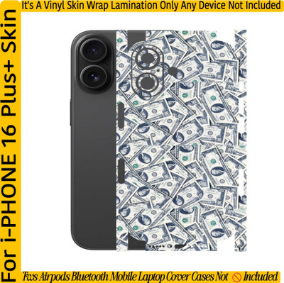 Flipkart SmartBuy COMPETABLE 4 I PHONE_16_PLUS MOBILE SKIN(BACK+SIDE+CAMERA)10$_DOLLER7ST Mobile Skin(I PHONE_16_PLUS MOBILE SKIN(COVER CASE DEVICE NOT INCLUDED)MULTI_COLOUR)