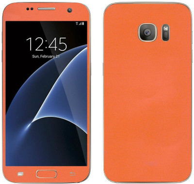 Vcare GadGets Samsung Galaxy S7 Mobile Skin(Orange)