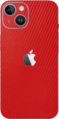 BUGGU APPLE iPhone 14 Mobile Skin(Ultra Super Red Carbon Fiber Skin With High Matte Finish)