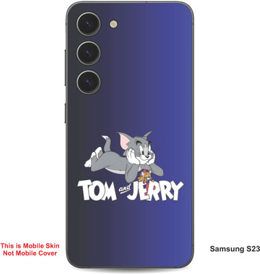 VYBE The Smart Choice Samsung S23 Tom & Jerry Embossed Mobile Skin(Mulled Wine 12)