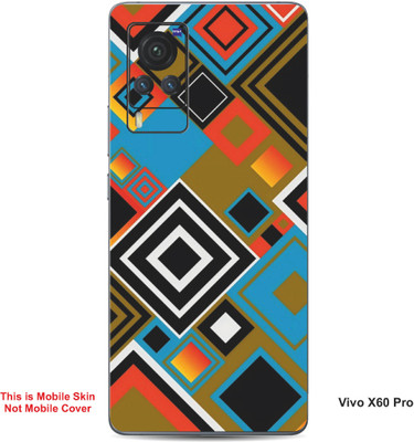 VYBE The Smart Choice Vivo X60 Pro Art Embossed Mobile Skin(Sandy Taupe 11)