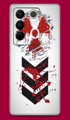 SkinoMania Vivo V27 Pro 5G Mobile Skin(Multicolor Umbrella-Logo)