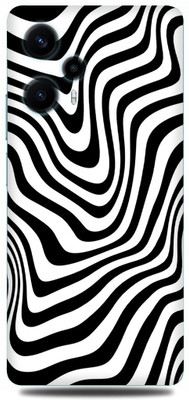 WeCre8 Skin's poco f5 Mobile Skin(Waves-Black-AND-White Multicolor Skin)
