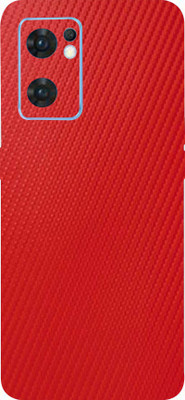 BUGGU Oppo Reno7 5G, OPPO RENO 7, oppo reno 7 Mobile Skin(Ultra Super Red Carbon Fiber Skin With High Matte Finish.)