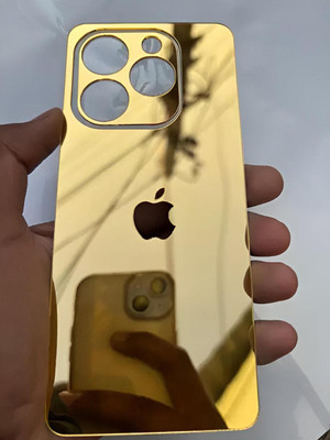 MOKPLZ INFINIX NOTE 40X 5G MOBILE SKIN GOLDEN MIRROR BACK PANNEL Mobile Skin(GOLDEN)