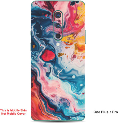 VYBE The Smart Choice One Plus 7 Pro Art Embossed Mobile Skin(Golden Dream A1)
