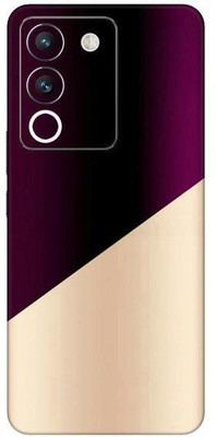 Vcare GadGets Purple Half Rose Gold Vivo Y200 5G Mobile Skin(Multicolor)