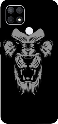 BUGGU Oppo A15s, OPPO A15S Mobile Skin(Ultra Super Annoyed Black Lion Skin With High Mattte Finish.)