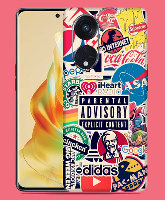 SkinoMania Oppo Reno 8T 5G Mobile Skin(Multicolor Logistic-Brands)