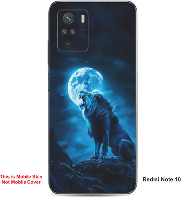 VYBE The Smart Choice Redmi Note 10 Lion Embossed Mobile Skin(Water Blue 19)