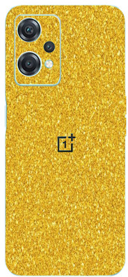 AsSkin OnePlus Nord CE 2 Lite 5G Mobile Skin(Ultra Super Golden Glitter Wrap Sticker With High Gloss Finish).)