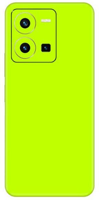 Vcare GadGets Y35 2022 Olive Green Electro Back Side Premium Mobile Skin(Olive Green Electro)
