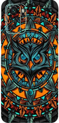 TJ CREATION Redmi Note 10s Mobile Skin(Ultra Super Mighty Owl Skin With High Matte Finish., Mobile Skin (Back+Side+Camera))