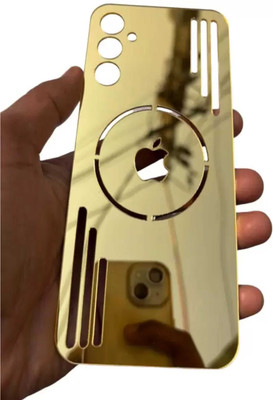 GPTECK Samsung Galaxy M13 Gold Mirror Finish Back Panel Mobile Skin(Gold)
