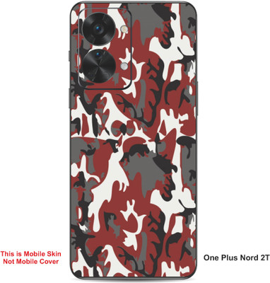 VYBE The Smart Choice One Plus Nord 2T Camouflage Embossed Mobile Skin(Sanguine Brown A14)