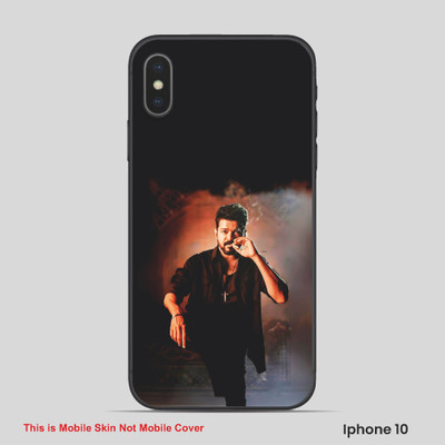 VYBE The Smart Choice iPhone 10 Vijay Thalapathy Mobile Skin(Dark Black, Brown 6)