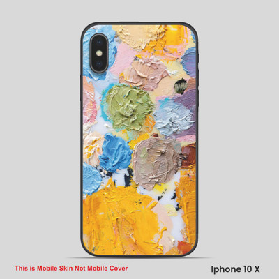 VYBE The Smart Choice iPhone 10X ART Mobile Skin(Multi color SKI D9)