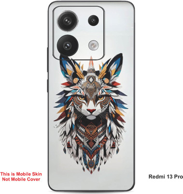 VYBE The Smart Choice Redmi 13 Pro Cat Embossed Mobile Skin(Multi Colour 8)