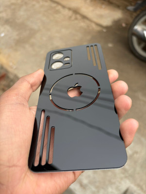 TWUAOP REDMI NOTE 12 PRO PLUS 5G MIRROR BACK PANNEL ACRYLIC SHEET MERO APPLE Mobile Skin(Black)