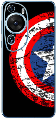 FCS Huawei P50 Pro Printed Back skin Mobile Skin(Captain America Shield)