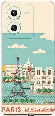 wrap craft VIVO V25 5G Premium Vinyl Mobile Skin(Multicolor)