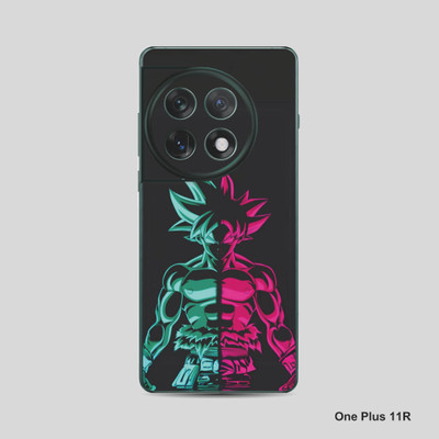 VYBE The Smart Choice One Plus 11R Goku Mobile Skin Mobile Skin(Blue, Pink 18)