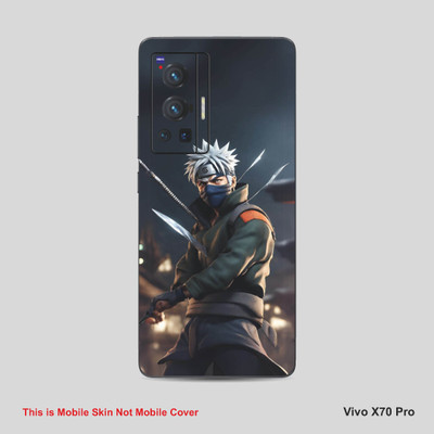 VYBE The Smart Choice Vivo 70X Pro Kakashi Mobile Skin Mobile Skin(Black 15)