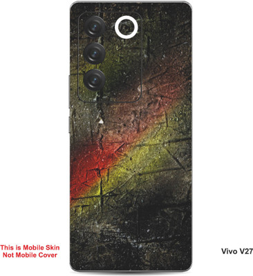 VYBE The Smart Choice Vivo V27 Abstract Embossed Mobile Skin(Olive green 5)