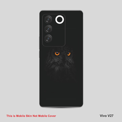 VYBE The Smart Choice Vivo V27 Owl Mobile Skin Mobile Skin(Black A36)