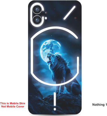 VYBE The Smart Choice Nothing 1 Wolf Embossed Mobile Skin(Red & Orange 5)