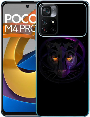 FCS Poco M4 Pro 5G Printed Back skin Mobile Skin(Black Penther Skin)