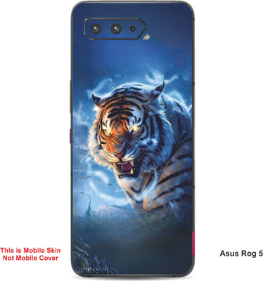 VYBE The Smart Choice Asus Rog 5 Tiger Embossed Mobile Skin(Moonstone Blue 4)