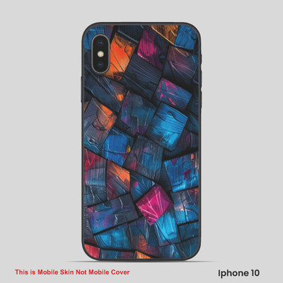 VYBE The Smart Choice iPhone 10 ART Mobile Skin(Multi color SKI C10)