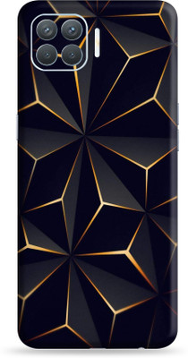 Jeeva Creation oppo F17 pro Mobile Skin(Ultra Super Black Abstract Shape Skin With High Matte Finish.)