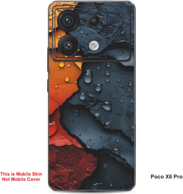 VYBE The Smart Choice Poco X6 Pro Pattern Embossed Mobile Skin(Light Eggplant 1)