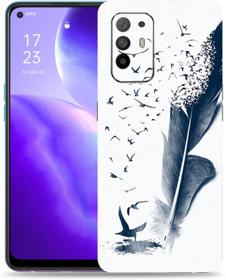 Skinex Oppo Reno 5Z 5g Mobile Skin(Black Wrap With Full Cut)
