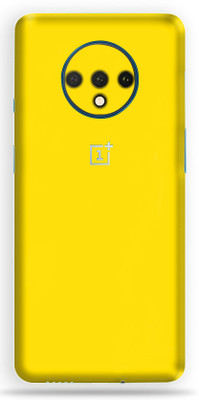 AsSkin Oneplus 7T Mobile Skin(Bright Yellow Matte Back Skin With High Matte Finish)