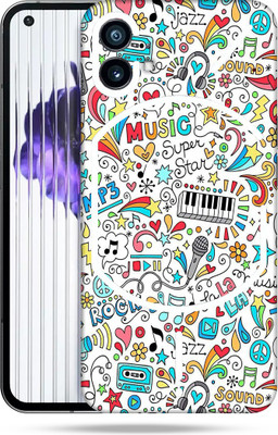 WeCre8 Skin's Nothing Phone 1 Mobile Skin(Music Graffiti Multicolor Mobile Skin With Cleaning Wipe)