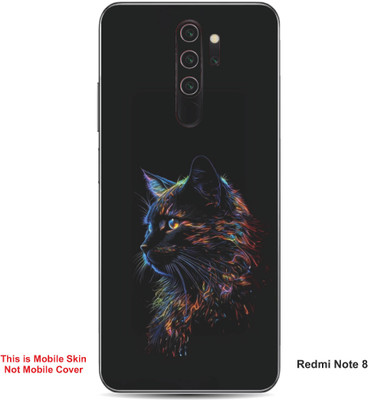 VYBE The Smart Choice Redmi Note 8 Cat Embossed Mobile Skin(Baltic Sea 15)